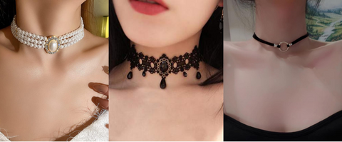 modern choker necklaces