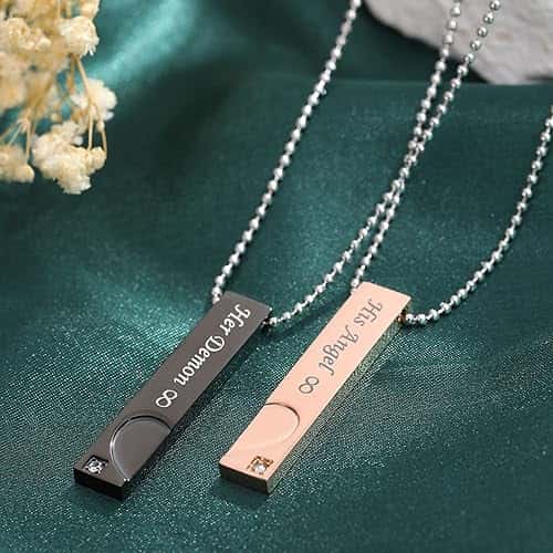 Engraved Bar Necklaces