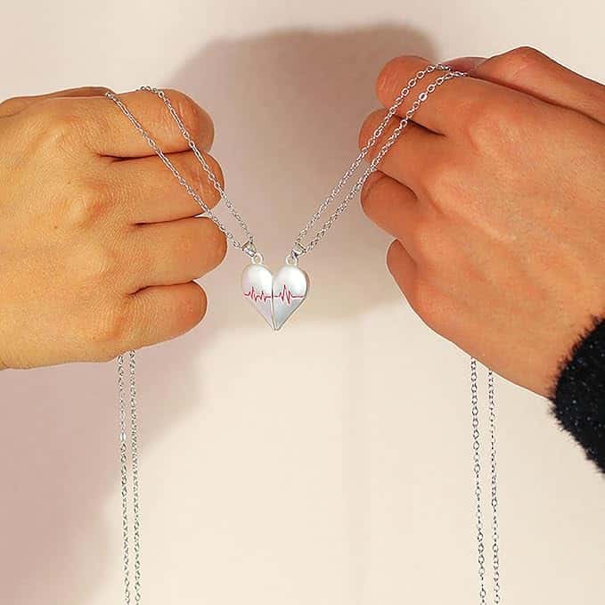 Heartbeat or Soundwave Necklace