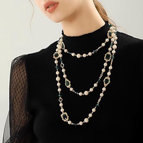 Multi-Strand Pearl Necklace: