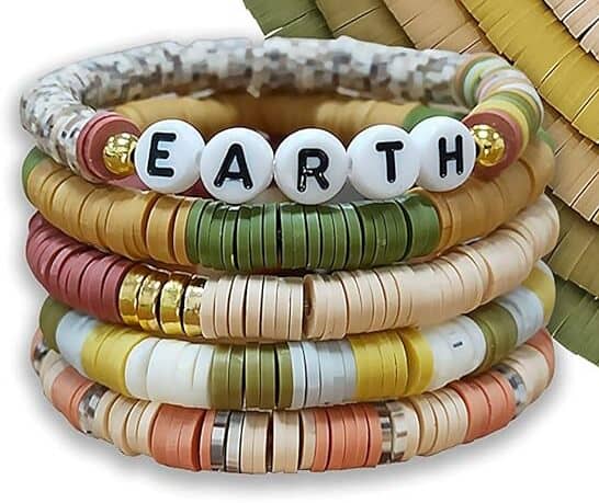 earthy clay bracelet