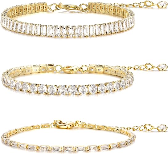 Tension-Set Tennis Bracelet