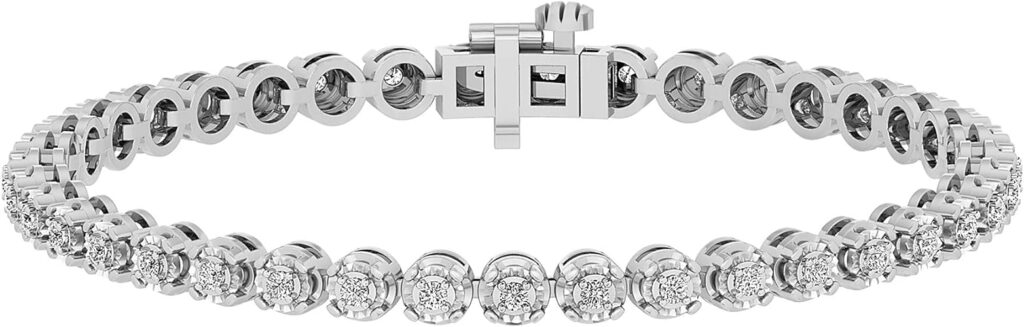 Round Cut Diamond Tennis Bracelet