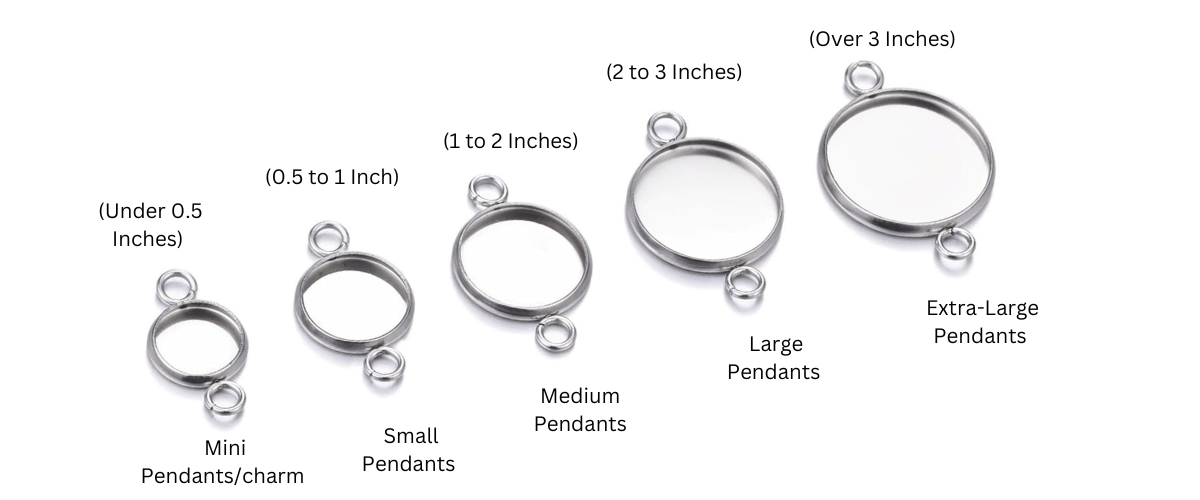 necklace pendant size guide