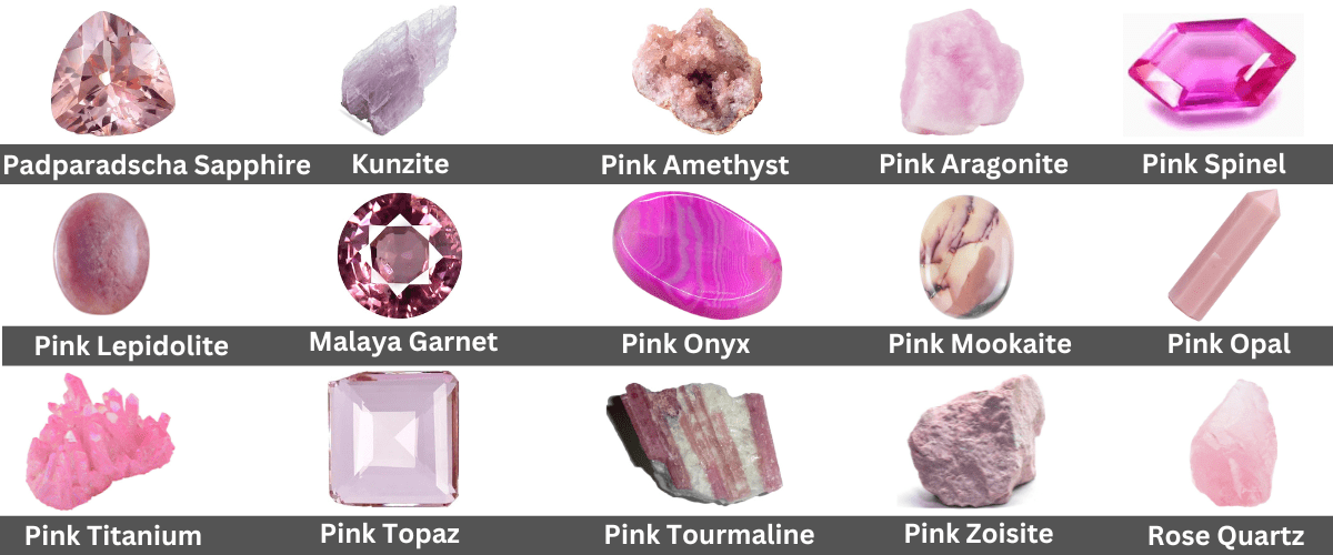 pink gemstone names