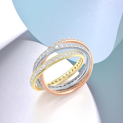 mixing white gold, yellow gold and rose gold