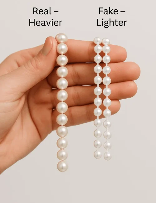 The Weight Test: are real pearl heavy The Weight Test: are real pearl heavy