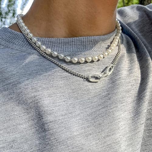 layered mens necklaces